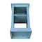 International Concepts Hampton Accent Table with Shelves, Ocean Blue, Antique Rubbed OT32-70A - alternate 6